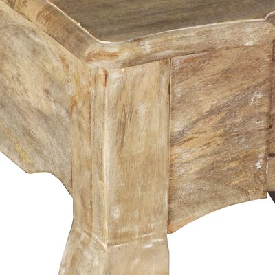 vidaXL Konzolový stolík, mangový masív 120x50x80 cm