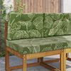 vidaXL Vank&uacute;&scaron; na vonkaj&scaron;iu pohovku 2 pcs Design s listami Polyester