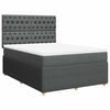 vidaXL Boxspring posteľ s matracom tmavosiv&aacute; 160x200 cm l&aacute;tka