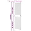 vidaXL Skř&iacute;ňov&eacute; dvere s dverami 2 pcs Pr&iacute;rodn&aacute; 170 x 2,1 x 49,5 cm
