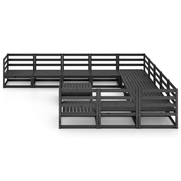 vidaXL 12-dielna záhradná sedacia súprava, borovicový masív