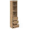 vidaXL Highboard Artisan Oak 37,5x35x180 cm Engineered Wood