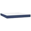 vidaXL Posteľn&yacute; r&aacute;m boxspring s matracom modr&yacute; 160x200 cm l&aacute;tka