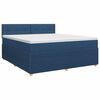 vidaXL Posteľ boxspring s matracom Modr&aacute; 140 x 200 cm L&aacute;tka