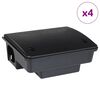 vidaXL Pasce na my&scaron;i 4 ks čierne 23x19x9,5 cm