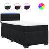 vidaXL Posteľn&yacute; r&aacute;m boxspring s matracom čierny 80x200 cm zamat
