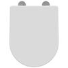 vidaXL WC sedadlo Nastaviteľná Biela 48 x 36,5 x 4,5 cm Polypropylén