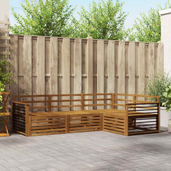 vidaXL Z&aacute;hradn&aacute; s&uacute;prava gaučov 4 pcs Pr&iacute;rodn&aacute; Pevn&eacute; ak&aacute;ciov&eacute; drevo