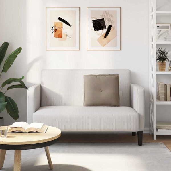 vidaXL Poduška na chrbát Sivohnedá 50 x 45 cm Mikrovlákno