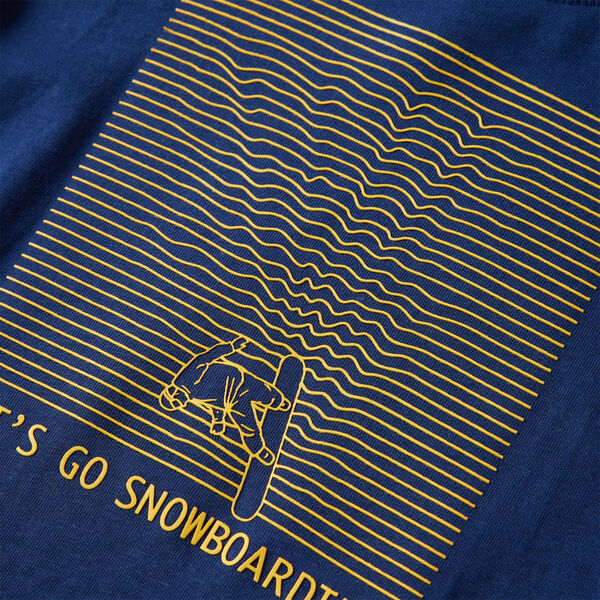 Detské tričko s dlhými rukávmi námornícke modré 104