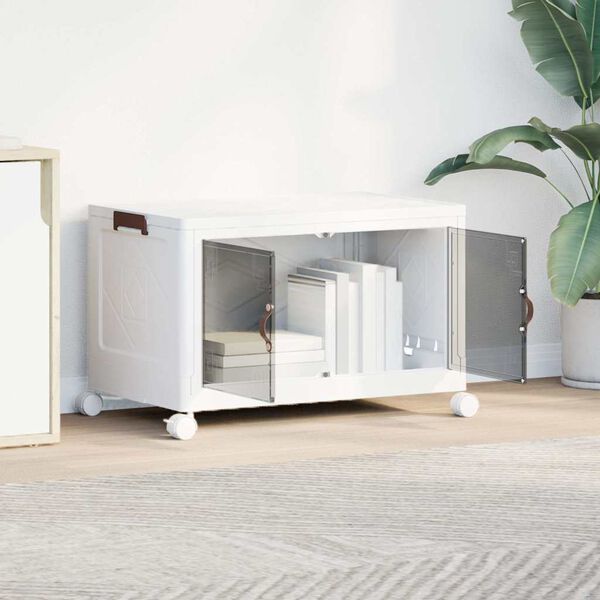 vidaXL stohovateľn&yacute; &uacute;ložn&yacute; box s kolieskami 75 L 64x40x41 cm