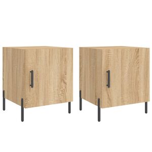vidaXL Nočn&eacute; stol&iacute;ky 2 ks dub sonoma 40x40x50 cm kompozitn&eacute; drevo