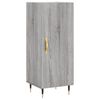 vidaXL Komoda siv&yacute; dub sonoma 34,5x34x90 cm spracovan&eacute; drevo