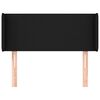 vidaXL Čelo postele so z&aacute;hybmi čierne 93x16x78/88 cm l&aacute;tka