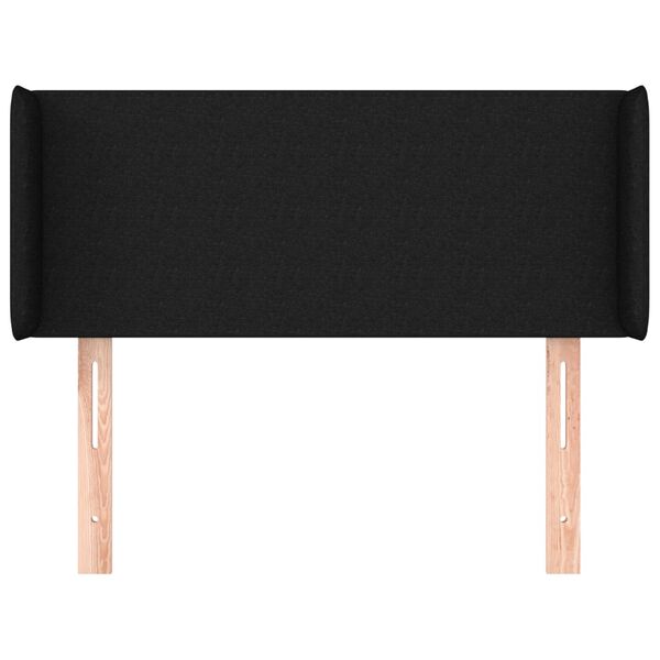 vidaXL Čelo postele so z&aacute;hybmi čierne 93x16x78/88 cm l&aacute;tka