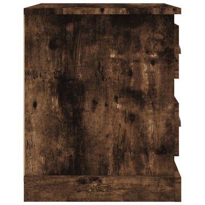 vidaXL Nočný stolík dymový dub 39x39x47,5 cm spracované drevo