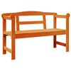 vidaXL Vonkaj&scaron;ia lavička 2 -Seater 119 x 44 x 76 cm Hned&aacute; Obdĺžnikov&yacute;