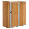 vidaXL Z&aacute;hradn&yacute; domček 180,5x97x209,5 cm pozinkovan&aacute; oceľ dreven&yacute; vzhľad