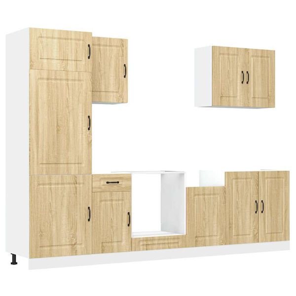 vidaXL 7-dielna sada kuchynsk&yacute;ch skriniek Kalmar, kompozitn&eacute; drevo