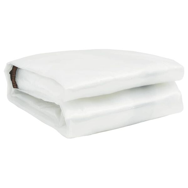 vidaXL Priehľadná plachta s okami 6x12 m Polyetylén