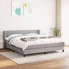 vidaXL Boxspring posteľ s matracom bledosiv&aacute; 180x200 cm l&aacute;tka