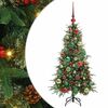 vidaXL Umel&yacute; Skl&aacute;pac&iacute; Vianočn&yacute; Stromček Zelen&aacute; 120 cm PE a PVC