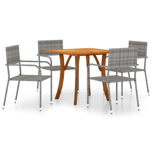 vidaXL 5-dielna z&aacute;hradn&aacute; jed&aacute;lensk&aacute; s&uacute;prava antracitov&aacute;