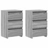 vidaXL Nočn&eacute; stol&iacute;ky 2ks siv&yacute; dub sonoma 40x35x62,5cm spracovan&eacute; drevo