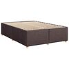 vidaXL Boxspring posteľ s matracom tmavohned&aacute; 140x190 cm l&aacute;tka