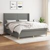 vidaXL Boxspring posteľ s matracom tmavosiv&aacute; 180x200 cm l&aacute;tka