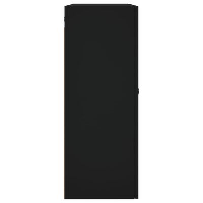 vidaXL Nástenná skrinka čierna 69,5x34x90 cm