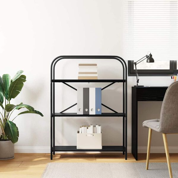 vidaXL Reg&aacute;l na knihy Čierny dub 80 x 30 x 109 cm Kompozitn&eacute; drevo