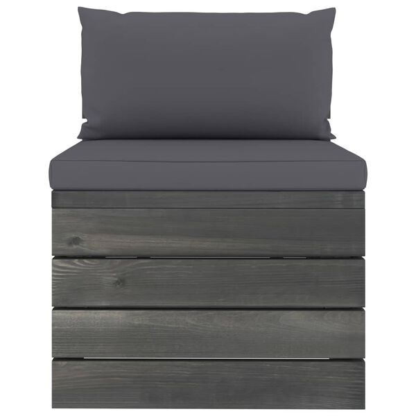 vidaXL 10-dielna z&aacute;hradn&aacute; sedacia s&uacute;prava z paliet s podložkami mas&iacute;vna borovica