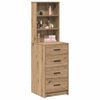 vidaXL Highboard dub artisan 40 x 41 x 135 cm Kompozitné drevo