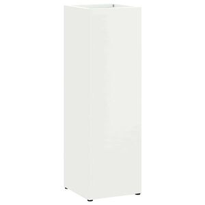 vidaXL Stojan na slnečn&iacute;k s &uacute;ložiskom Biela 15,5 x 15,5 x 49 cm Kov