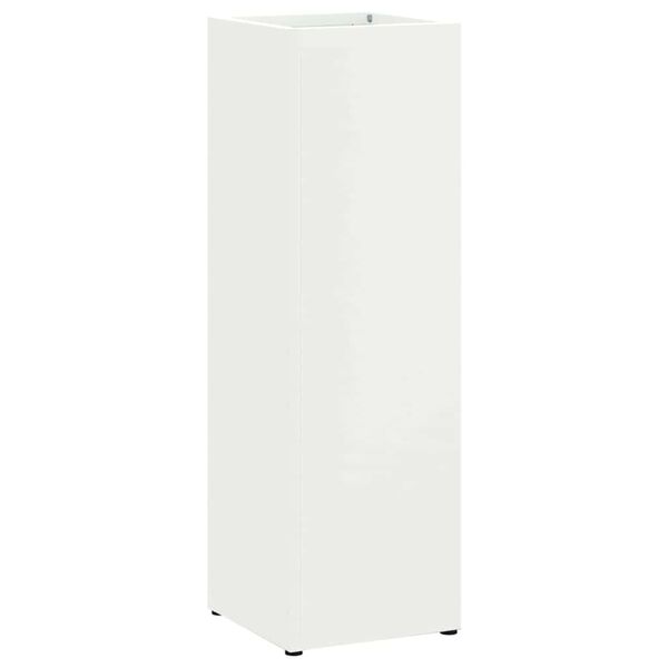 vidaXL Stojan na slnečn&iacute;k s &uacute;ložiskom Biela 15,5 x 15,5 x 49 cm Kov