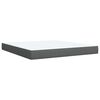 vidaXL Boxspring posteľ s matracom tmavosivá 180x200 cm látka