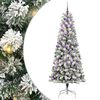 vidaXL Umel&yacute; Skl&aacute;pac&iacute; Vianočn&yacute; Stromček 300 LED Zelen&aacute; a biela 210 cm