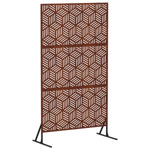 vidaXL Z&aacute;ves na zabezpečenie s&uacute;kromia 100 x 50 x 180 cm Hrdzav&yacute;
