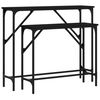 vidaXL Konzolov&eacute; stol&iacute;ky 2 ks čierne kompozitn&eacute; drevo