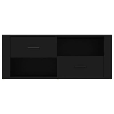 vidaXL TV skrinka čierna 100x35x40 cm spracované drevo