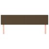 vidaXL Čel&aacute; postel&iacute; tmavohned&eacute; 180x5x78/88 cm l&aacute;tkov&eacute;