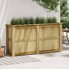 vidaXL Vyvýšený záhon 196x50x100 cm, impregnovaná borovica