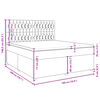 vidaXL Boxspring posteľ s matracom tmavohned&aacute; 180x200 cm l&aacute;tka
