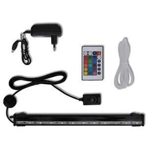 Ponorn&eacute; akv&aacute;riov&eacute; bodov&eacute; LED svietidlo s bublinami RGB 32 cm
