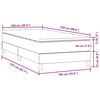 vidaXL Box Spring Posteľ s matracom Tmavosiv&aacute; 100x220 cm Zamat