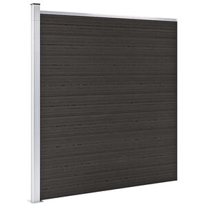 vidaXL Plotov&yacute; panel WPC 175x186 cm čierny