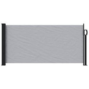 vidaXL Retračn&aacute; bočn&aacute; mark&iacute;za 300 x 100 cm Polyester Obdĺžnikov&yacute; Siv&aacute;