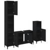 vidaXL Sada k&uacute;peľňov&eacute;ho n&aacute;bytku 3 pcs Čierny dub Kompozitn&eacute; drevo