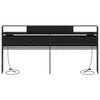vidaXL &Uacute;ložn&eacute; čelo s poličkou Čierny dub 200 cm Kompozitn&eacute; drevo